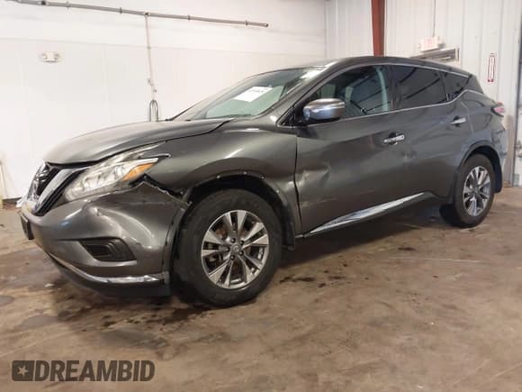 ✅ 2015 Nissan Murano S • VIN: 5N1AZ2MG3FN263569 • Lot: 42345529. Listed on IAAI with 166,681 mi. Free auction sales archive from the USA and detailed vehicle history report at DreamBid. Image 2.