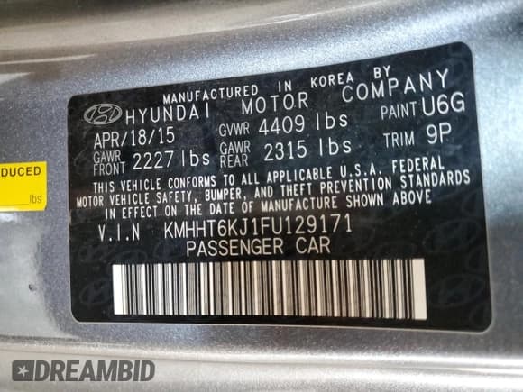 ✅ 2015 Hyundai Genesis Coupe 3.8L Base • VIN: KMHHT6KJ1FU129171 • Lot: 43657235. Wystawiony na Copart z przebiegiem 90 255 mil. Bezpłatny archiwum sprzedaży aukcyjnych z USA i szczegółowy raport historii pojazdu na DreamBid. Zdjęcie 12.