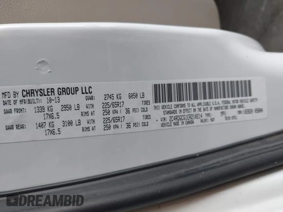 ✅ 2014 Dodge Grand Caravan SXT 30th Anniversary • VIN: 2C4RDGCG1ER210214 • Lot: 42773823. Wystawiony na IAAI z przebiegiem 89 103 mil. Bezpłatny archiwum sprzedaży aukcyjnych z USA i szczegółowy raport historii pojazdu na DreamBid. Zdjęcie 9.