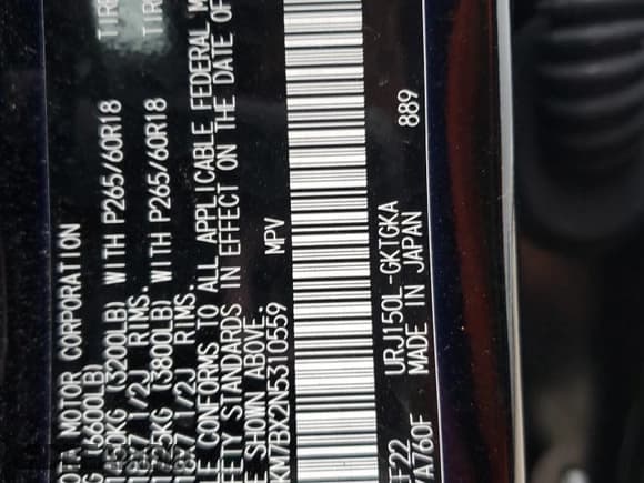 ✅ 2022 Lexus GX 460 • VIN: JTJKM7BX2N5310559 • Lot: 45107405. Wystawiony na Copart z przebiegiem 28 484 mil. Bezpłatny archiwum sprzedaży aukcyjnych z USA i szczegółowy raport historii pojazdu na DreamBid. Zdjęcie 13.