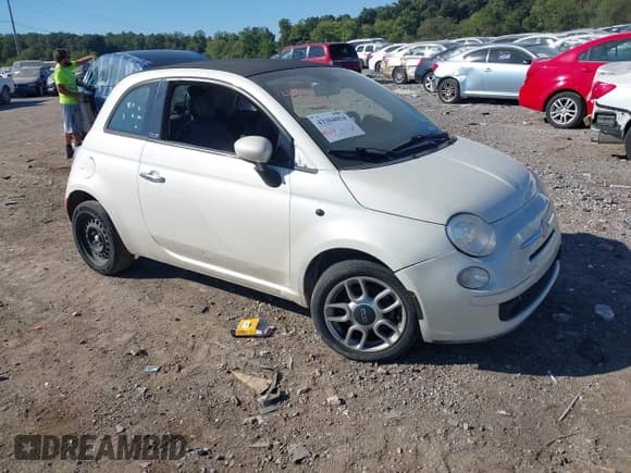 ✅ 2013 FIAT 500 Pop • VIN: 3C3CFFDR1DT515934 • Lot: 43304854. Listed on IAAI with 50,338 mi. Free auction sales archive from the USA and detailed vehicle history report at DreamBid. Image 1.