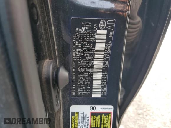 ✅ 2017 Toyota Corolla L • VIN: 2T1BURHE2HC747263 • Lot: 84942555. Listed on Copart with 100,560 mi. Free auction sales archive from the USA and detailed vehicle history report at DreamBid. Image 13.