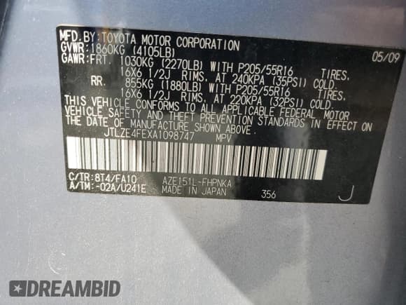 ✅ 2010 Scion xB • VIN: JTLZE4FEXA1098747 • Lot: 91311405. Wystawiony na Copart z przebiegiem 67 504 mil. Bezpłatny archiwum sprzedaży aukcyjnych z USA i szczegółowy raport historii pojazdu na DreamBid. Zdjęcie 13.