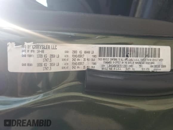 ✅ 2009 Jeep Commander Sport • VIN: 1J8HG48K59C511283 • Lot: 69678195. Listed on Copart with 236,781 mi. Free auction sales archive from the USA and detailed vehicle history report at DreamBid. Image 14.