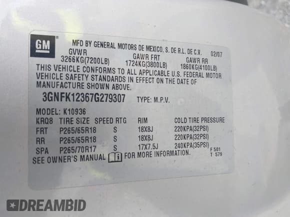 ✅ 2007 Chevrolet Avalanche LTZ • VIN: 3GNFK12367G279307 • Лот: 42907471. Опубликован ранее на IAAI с пробегом Не указан. Бесплатный доступ к архиву аукционных продаж из США и подробный отчёт об истории автомобиля на DreamBid. Изображение 9.