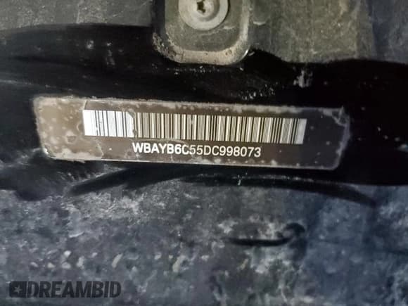 ✅ 2013 BMW 7 Series 750i xDrive • VIN: WBAYB6C55DC998073 • Lot: 67552004. Listed on Copart with Not provided. Free auction sales archive from the USA and detailed vehicle history report at DreamBid. Image 12.