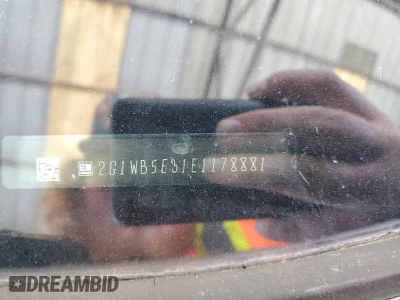 2014 Chevrolet Impala LT с VIN 2G1WB5E31E1178881, выставлен на аукционе Copart как лот 81913005 с пробегом 96 482 миль миль и Списание • Salvage title. История ставок и продаж доступна на DreamBid. Изображение 12.