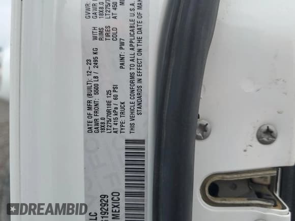 ✅ 2024 Ram 2500 Laramie • VIN: 3C6UR5FJ2RG192929 • Lot: 91497395. Wystawiony na Copart z przebiegiem 33 157 mil. Bezpłatny archiwum sprzedaży aukcyjnych z USA i szczegółowy raport historii pojazdu na DreamBid. Zdjęcie 13.