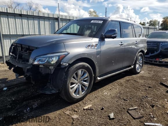 ✅ 2016 Infiniti QX80 • VIN: JN8AZ2NEXG9126225 • Лот: 85493675. Опубликован ранее на Copart с пробегом 181 038 миль. Бесплатный доступ к архиву аукционных продаж из США и подробный отчёт об истории автомобиля на DreamBid. Изображение 1.