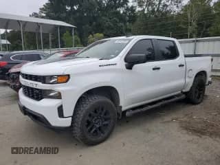 2021 Chevrolet Silverado 1500 Custom with VIN 1GCPWBEK4MZ248062, listed as a Copart auction lot 86242255 with 124,564 mi miles and Clean title. Bid and sale history available at DreamBid. Image 1.