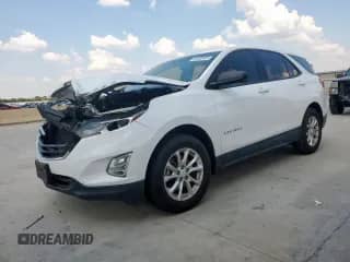 2018 Chevrolet Equinox LS z VIN 2GNAXHEV4J6111511, wystawiony jako Copart lot #81033825 z przebiegiem 105 651 mil mil oraz Szkoda całkowita • Salvage title. Historia ofert i sprzedaży dostępna na DreamBid. Obrazek 1.