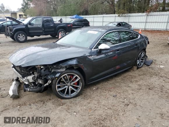✅ 2018 Audi S5 Sportback Prestige • VIN: WAUC4CF56JA087059 • Lot: 40818343. Listed on Copart with Not provided. Free auction sales archive from the USA and detailed vehicle history report at DreamBid. Image 1.