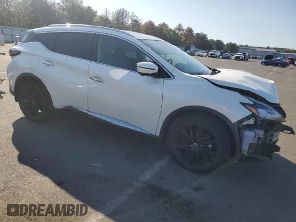 ✅ 2020 Nissan Murano Platinum • VIN: 5N1AZ2DS9LN166263 • Lot: 71627035. Listed on Copart with 36,497 mi. Free auction sales archive from the USA and detailed vehicle history report at DreamBid. Image 4.