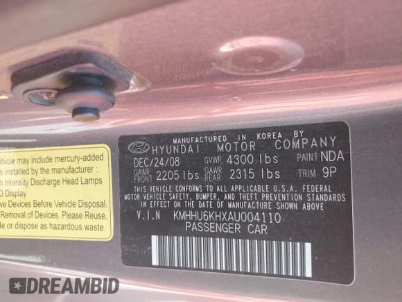 ✅ 2010 Hyundai Genesis Coupe Track • VIN: KMHHU6KHXAU004110 • Lot: 42754734. Wystawiony na IAAI z przebiegiem 176 668 mil. Bezpłatny archiwum sprzedaży aukcyjnych z USA i szczegółowy raport historii pojazdu na DreamBid. Zdjęcie 9.