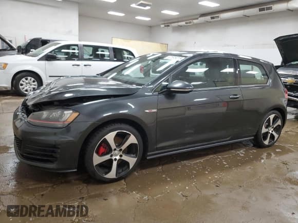 ✅ 2016 Volkswagen Golf GTI S • VIN: 3VWYT7AU7GM009058 • Lot: 67595015. Listed on Copart with 103,845 mi. Free auction sales archive from the USA and detailed vehicle history report at DreamBid. Image 1.