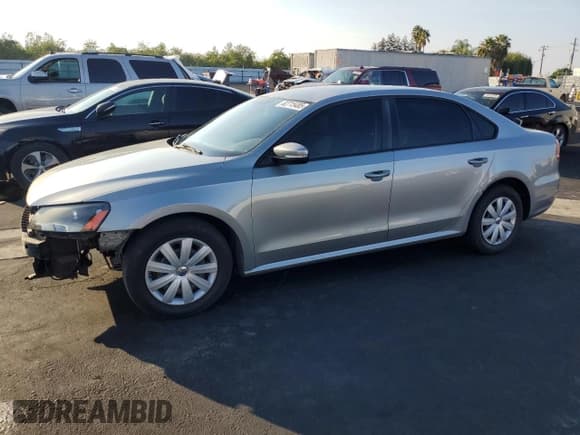 ✅ 2013 Volkswagen Passat S • VIN: 1VWAP7A30DC051257 • Lot: 82715485. Listed on Copart with 184,920 mi. Free auction sales archive from the USA and detailed vehicle history report at DreamBid. Image 1.