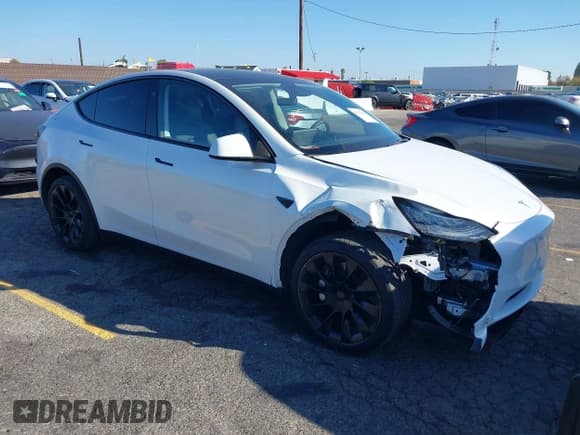 ✅ 2023 Tesla Model Y Long Range • VIN: 7SAYGDEE8PA145812 • Lot: 43535169. Listed on IAAI with 17,781 mi. Free auction sales archive from the USA and detailed vehicle history report at DreamBid. Image 1.