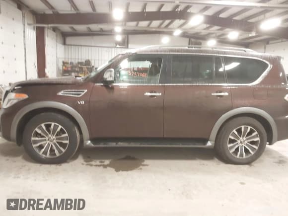 ✅ 2019 Nissan Armada SL • VIN: JN8AY2NC5KX509656 • Lot: 43757068. Listed on IAAI with 117,720 mi. Free auction sales archive from the USA and detailed vehicle history report at DreamBid. Image 14.