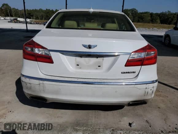2014 Hyundai Genesis 3.8L with VIN KMHGC4DD8EU263651, listed as a Copart auction lot 87035935 with 117,273 mi miles and Salvage title. Bid and sale history available at DreamBid. Image 6.