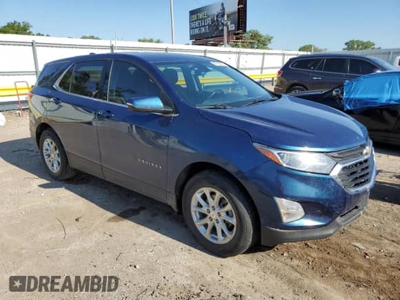 2019 Chevrolet Equinox LT with VIN 2GNAXUEVXK6156754, listed as a Copart auction lot 58700995 with 136,814 mi miles and Salvage title. Bid and sale history available at DreamBid. Image 4.