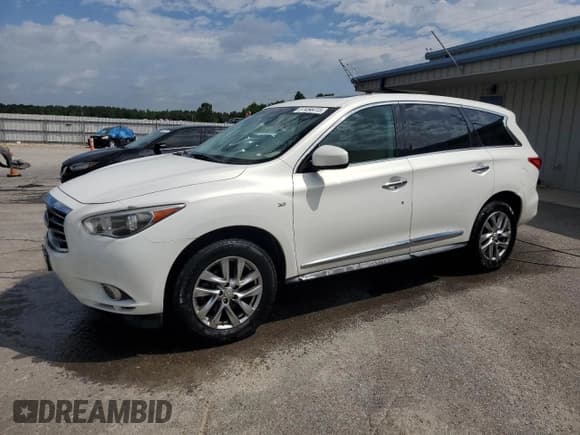✅ 2014 Infiniti QX60 • VIN: 5N1AL0MM1EC510366 • Lot: 57454415. Listed on Copart with 143,500 mi. Free auction sales archive from the USA and detailed vehicle history report at DreamBid. Image 1.