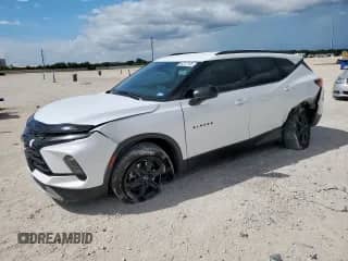 2023 Chevrolet Blazer LT z VIN 3GNKBCR43PS187755, wystawiony jako Copart lot #69317145 z przebiegiem 23 576 mil mil oraz Szkoda całkowita • Salvage title. Historia ofert i sprzedaży dostępna na DreamBid. Obrazek 1.