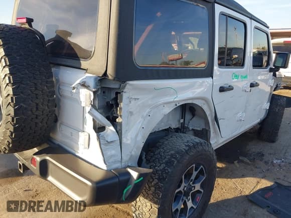 ✅ 2022 Jeep Wrangler Unlimited Rubicon • VIN: 1C4HJXFN4NW123803 • Lot: 40994742. Listed on IAAI with 36,156 mi. Free auction sales archive from the USA and detailed vehicle history report at DreamBid. Image 6.
