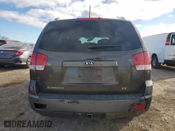 ✅ 2009 Kia Borrego EX • VIN: KNDJH741495039165 • Lot: 80456814. Listed on Copart with Not provided. Free auction sales archive from the USA and detailed vehicle history report at DreamBid. Image 6.