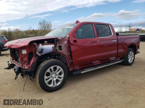 2023 Chevrolet Silverado 1500 LTZ z VIN 3GCUDGED9PG363686, wystawiony jako Copart lot #85137405 z przebiegiem 27 149 mil mil oraz Szkoda całkowita • Salvage title. Historia ofert i sprzedaży dostępna na DreamBid. Obrazek 1.