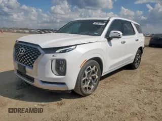 2021 Hyundai Palisade Calligraphy с VIN KM8R7DHE8MU300633, выставлен на аукционе Copart как лот 82367495 с пробегом 72 813 миль миль и Списание • Salvage title. История ставок и продаж доступна на DreamBid. Изображение 1.