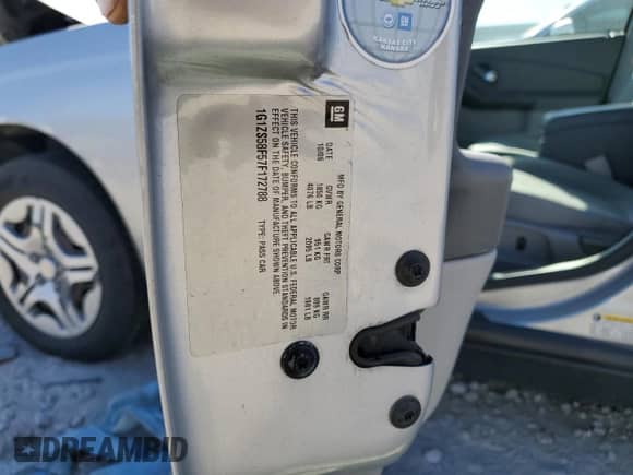 2007 Chevrolet Malibu 1LS z VIN 1G1ZS58F57F172788, wystawiony jako Copart lot #76725154 z przebiegiem Nie podano mil oraz Szkoda całkowita • Salvage title. Historia ofert i sprzedaży dostępna na DreamBid. Obrazek 12.