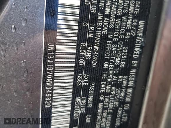 ✅ 2022 Nissan Rogue SV • VIN: JN1BJ1BV0NW349820 • Lot: 63340565. Listed on Copart with 68,295 mi. Free auction sales archive from the USA and detailed vehicle history report at DreamBid. Image 13.