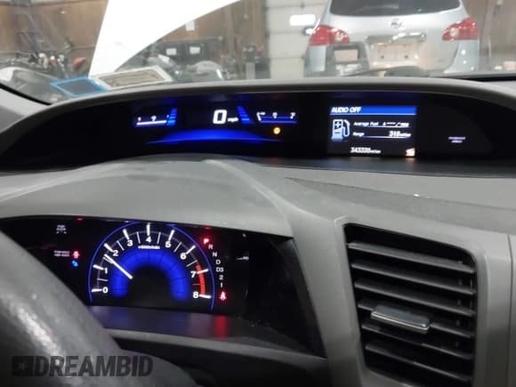 ✅ 2012 Honda Civic LX • VIN: 2HGFB2F50CH315823 • Lot: 43728409. Listed on IAAI with 343,338 mi. Free auction sales archive from the USA and detailed vehicle history report at DreamBid. Image 7.