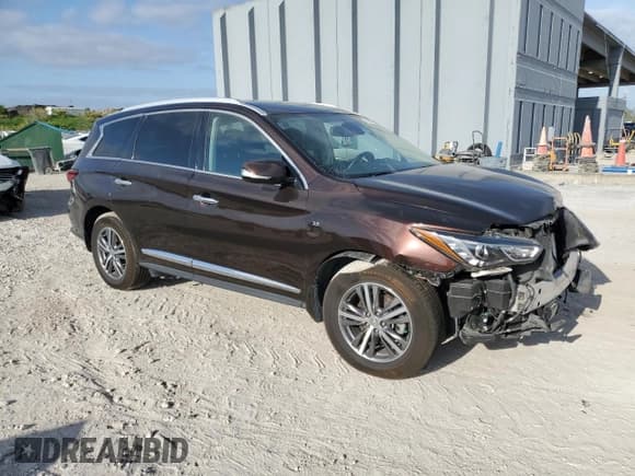 ✅ 2019 Infiniti QX60 Pure • VIN: 5N1DL0MN5KC565811 • Lot: 54730725. Listed on Copart with 87,001 mi. Free auction sales archive from the USA and detailed vehicle history report at DreamBid. Image 4.