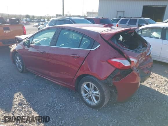 2018 Chevrolet Cruze LT with VIN 3G1BD6SMXJS558604, listed as a IAAI auction lot 41048285 with Not provided miles and . Bid and sale history available at DreamBid. Image 3.