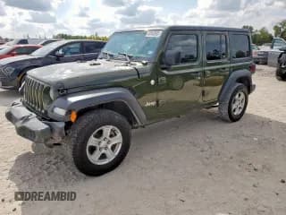 ✅ 2021 Jeep Wrangler Unlimited Sport S • VIN: 1C4HJXDN7MW512856 • Lot: 93540985. Wystawiony na Copart z przebiegiem 97 768 mil. Bezpłatny archiwum sprzedaży aukcyjnych z USA i szczegółowy raport historii pojazdu na DreamBid. Zdjęcie 1.