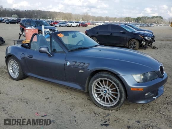 ✅ 2001 BMW Z3 3.0 • VIN: WBACN53451LL46309 • Lot: 68974214. Listed on Copart with 156,216 mi. Free auction sales archive from the USA and detailed vehicle history report at DreamBid. Image 4.