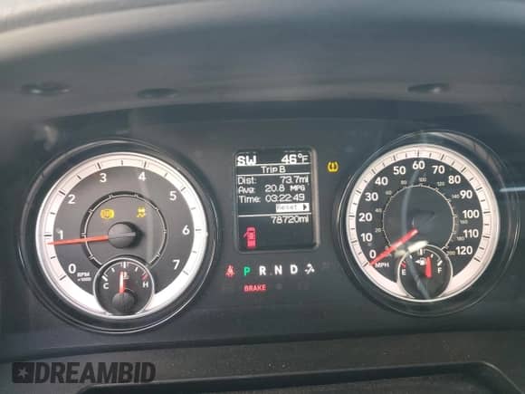 2019 Ram 1500 Express with VIN 1C6RR7FG8KS506555, listed as a Copart auction lot 41378985 with 78,720 mi miles and Salvage title. Bid and sale history available at DreamBid. Image 9.