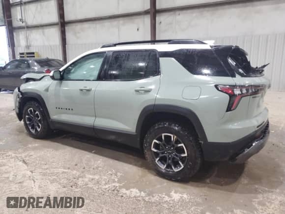 2025 Chevrolet Equinox AWD ACTIV с VIN 3GNAXSEGXSL121066, выставлен на аукционе Copart как лот 53743205 с пробегом 8 200 миль миль и Списание • Salvage title. История ставок и продаж доступна на DreamBid. Изображение 2.