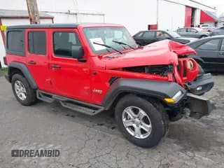✅ 2021 Jeep Wrangler Unlimited Sport S • VIN: 1C4HJXDN1MW531032 • Lot: 40980414. Listed on IAAI with 29,125 mi. Free auction sales archive from the USA and detailed vehicle history report at DreamBid. Image 1.