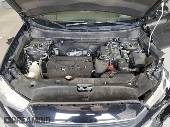 2017 Mitsubishi Outlander SE with VIN JA4AR3AWXHZ043728, listed as a Copart auction lot 60508665 with 77,130 mi miles and Salvage title. Bid and sale history available at DreamBid. Image 12.