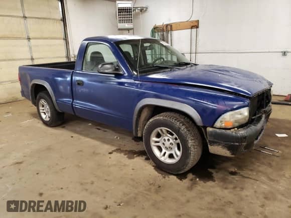 2002 Dodge Dakota Sport z VIN 1B7FL36X32S619139, wystawiony jako Copart lot #81567594 z przebiegiem 160 429 mil mil oraz Szkoda całkowita • Salvage title. Historia ofert i sprzedaży dostępna na DreamBid. Obrazek 4.