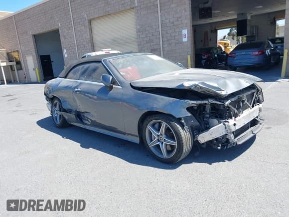 ✅ 2018 Mercedes-Benz E 400 • VIN: WDD1K6FB7JF042020 • Lot: 42022041. Listed on IAAI with 69,859 mi. Free auction sales archive from the USA and detailed vehicle history report at DreamBid. Image 1.