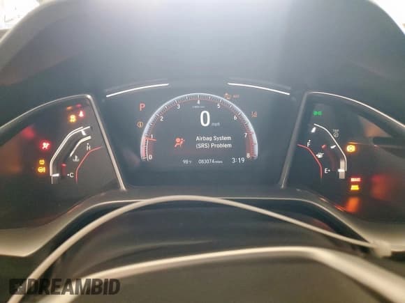 ✅ 2020 Honda Civic Sport • VIN: 2HGFC4B89LH303422 • Lot: 70843955. Listed on Copart with 83,074 mi. Free auction sales archive from the USA and detailed vehicle history report at DreamBid. Image 9.