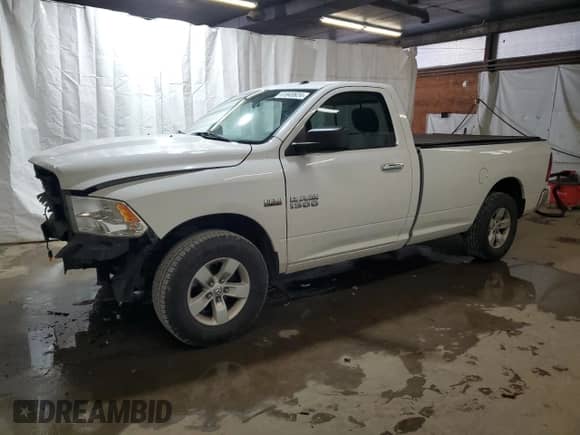 2017 Ram 1500 SLT with VIN 3C6JR7ET8HG535811, listed as a Copart auction lot 61849924 with 100,179 mi miles and Salvage title. Bid and sale history available at DreamBid. Image 1.