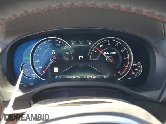 ✅ 2020 BMW X4 M Competition • VIN: 5YMUJ0C08L9B46568 • Lot: 54124655. Wystawiony na Copart z przebiegiem 56 247 mil. Bezpłatny archiwum sprzedaży aukcyjnych z USA i szczegółowy raport historii pojazdu na DreamBid. Zdjęcie 9.