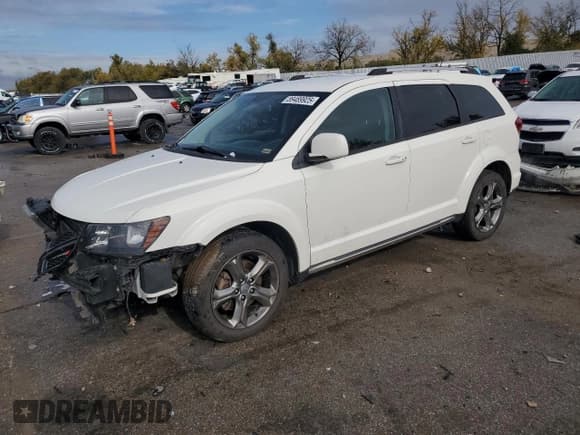 ✅ 2015 Dodge Journey Crossroad • VIN: 3C4PDDGG9FT536115 • Lot: 89489925. Listed on Copart with 221,551 mi. Free auction sales archive from the USA and detailed vehicle history report at DreamBid. Image 1.