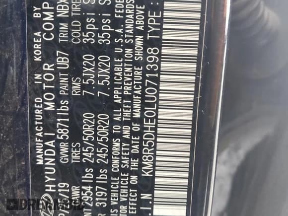 ✅ 2020 Hyundai Palisade Limited • VIN: KM8R5DHE0LU071398 • Лот: 41477665. Опубликован ранее на Copart с пробегом 113 308 миль. Бесплатный доступ к архиву аукционных продаж из США и подробный отчёт об истории автомобиля на DreamBid. Изображение 13.