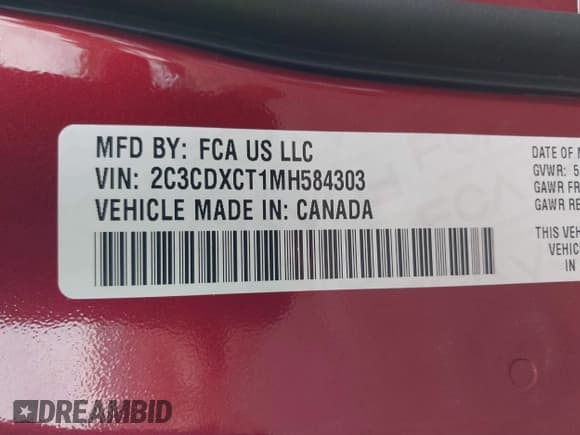 ✅ 2021 Dodge Charger R/T • VIN: 2C3CDXCT1MH584303 • Лот: 43275812. Опубликован ранее на IAAI с пробегом 89 988 миль. Бесплатный доступ к архиву аукционных продаж из США и подробный отчёт об истории автомобиля на DreamBid. Изображение 9.