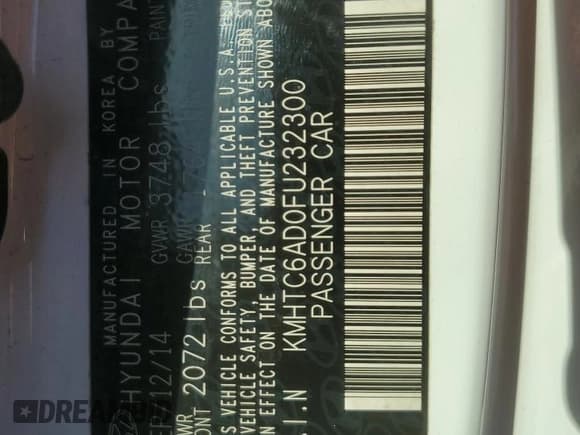 ✅ 2015 Hyundai Veloster • VIN: KMHTC6AD0FU232300 • Lot: 74354854. Wystawiony na Copart z przebiegiem 99 840 mil. Bezpłatny archiwum sprzedaży aukcyjnych z USA i szczegółowy raport historii pojazdu na DreamBid. Zdjęcie 14.